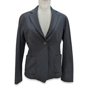 Donna Karan Signature Women's Black Single Button Wool Blazer Size US 8